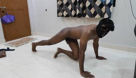 Indian Nude Boy Doing Abs Workout in Home