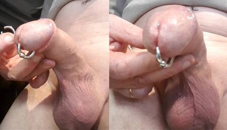 Change PA prince-albert piercing 3 by approximately 5mm 10Ga to 5Ga hummmm
