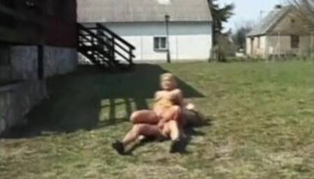 Blonde Babe Blowjob and Fucking Anal