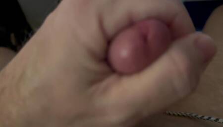 Stroke & cock head closeup