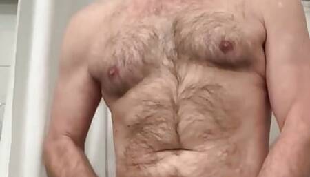 Jerking off Half Naked on the Bed - Intense Orgasm