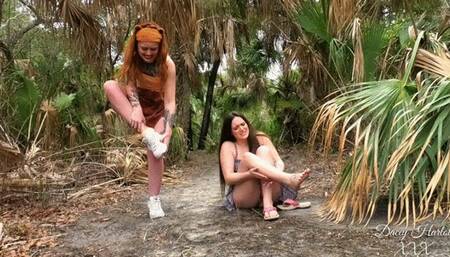 Jasper & Dacey Sprained Outside! MOV