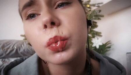 Slippery gunk flows from the nose when I sneeze mp4 FULL HD