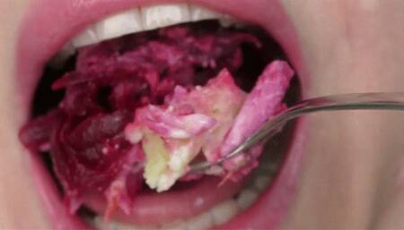 A meal with various vegetables MP4 FULL HD 1080p