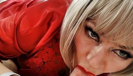 The crazy Russian Cocksuckers Queen in a brilliant POV show by her husband, friend and colleague Peter Stone...))