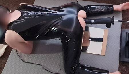 Big Black Dildo Anal Fucking for British Dilf Mike Essex