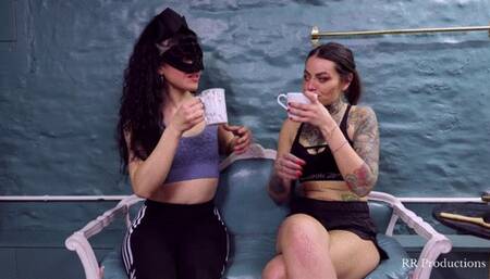 CHASTITY BOY DOUBLE DOMME SPANKING (HD 720p)