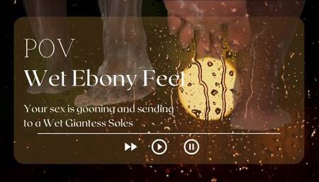 POV Wet Ebony Feet