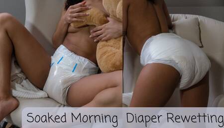 Soaked Morning Diaper Rewetting and Touching