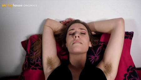 Awesome babe Alice Hodges gets her hairy pussy fucked by big cock