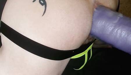 Anal Workout part 3 - training hard with big toys