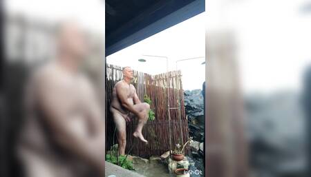 Shower to pool with cum ending