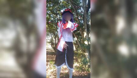 Nagae Iku Japanese Cosplay Public Masturbation