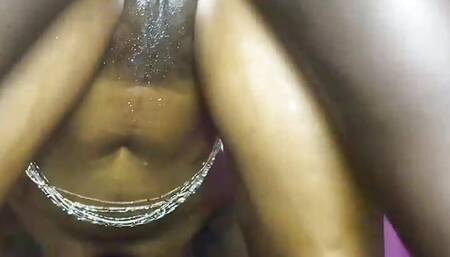 Best Squirt Ever!! Fucking a Big Ass Ebony MILF to Multiple Squirting Orgasm while Thinking of Candy Love