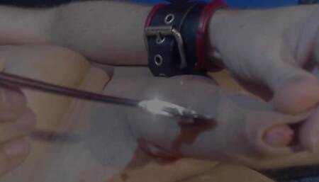 Cock Injection Punishment BDSM Needleplay Fetish Insertion Syringe Pump Saline Sounding Punishment