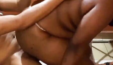 Aunty Deborah got horny pussy fucked by technician