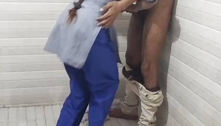 Indian student and teacher fucking in college's toilet