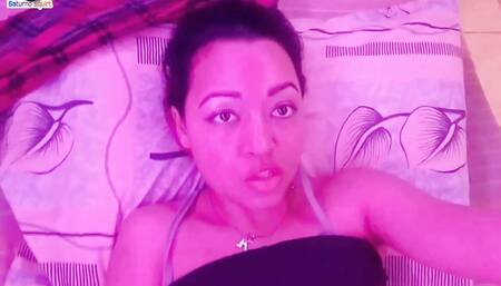 Saturn Squirt, cyan and pink with hairy pussy masturbation, with pussy cream.