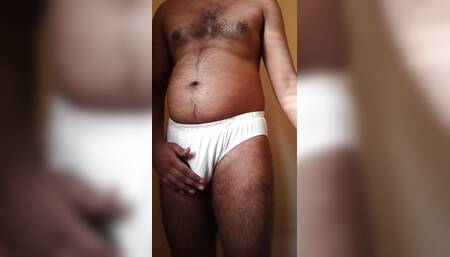 Hot Bear daddy hairy cock big balls and underwear