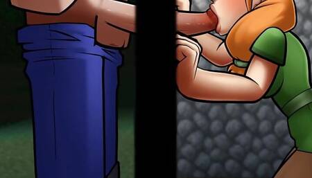 HornyCraft Minecraft Parody Hentai game Ep.36 creeper girl is having a huge shaking orgasm as I creampie her