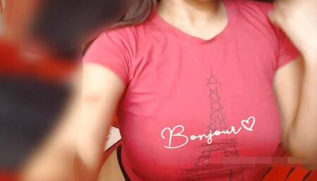 My girlfriend live video calling from hotel