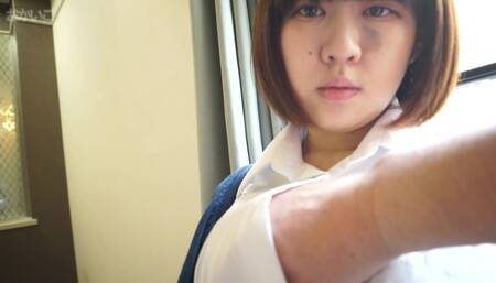 A cute, clingy, needy Japanese girl licks the guy's body all over from his ass to his feet. Her vagina farts many times and it makes her feel shame