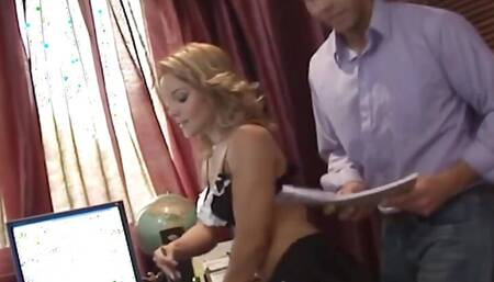 Maid Valentina Blue Is Seduced and Analy Probed by Cathy Heaven and Her Horny Husband