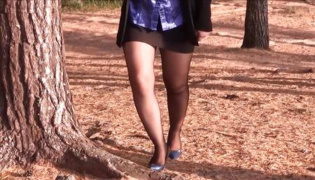 Sexy legs business lady