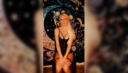 Latex Vinyl Blonde Domina Strip Masturbation