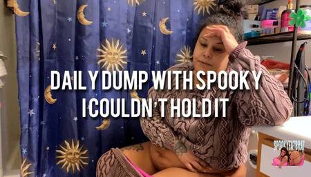Daily Dump With BBW spookyfatbrat Loud Plops & Farts