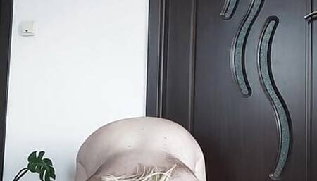 Sissy Slave licks the floor like a pet