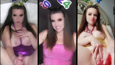 Hot Compilation of 6 Sexy New Year's 2024 Videos