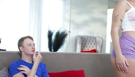 Cute Blonde Jill Taylor wants her friend's brother's hard cock