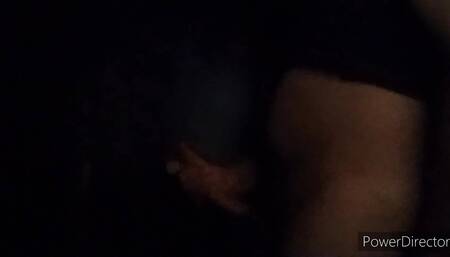 Jacking off in porn arcade