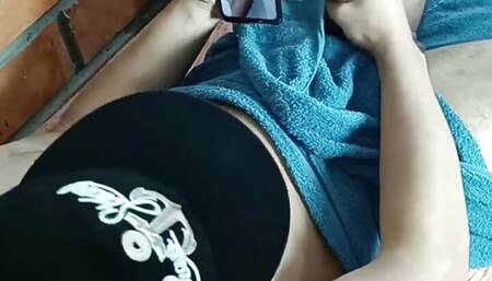 I Seduce My Step Brother with a Huge Cock, Because I Saw He Was Masturbing with My Nude Pictu