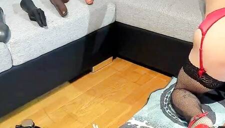 Push a slip inside Ass and push it out