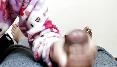 Sister sucks dick hard cum on face