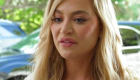 Blake Blossom Has a Big Cock in Between Her Big Naturals