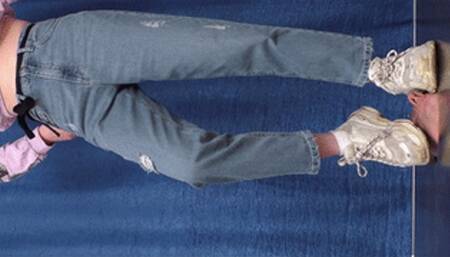 Floor-face trampling under dirty Balenciaga sneakers (part 7 of 10), flo607x 1080p