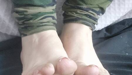 Pedicure time! Watch me trim my nails and file my heels