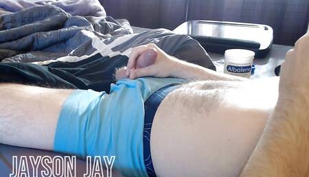 Smooth white cock edged to shoot a thick load of cum (sorry for the heavy breathing)