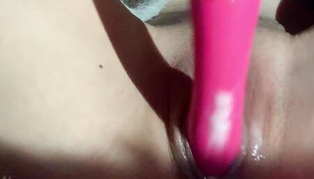 Creaming all over my dildo