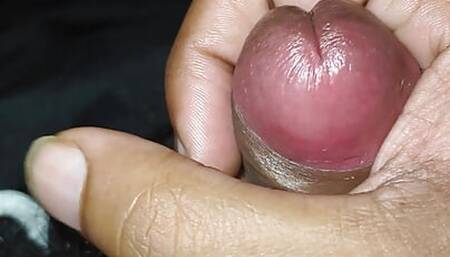 Indian Big head small dick Masturbating in blanket Hiding from parents
