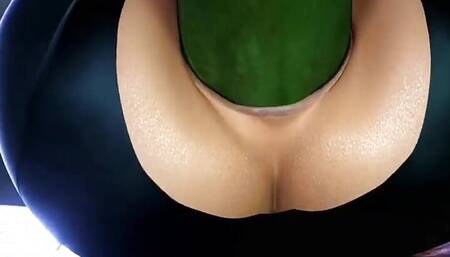 By Ruria Raww and saveas  (big hot ass makes intense moans and they squirt cum in her ass)