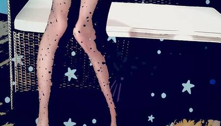 Winter Princess in Dress is Full of Cum