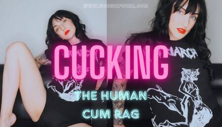 Cucking The Human Cum Rag