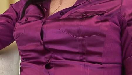 After visiting the doctor the brunette realized her pussy was rusty so she fucked