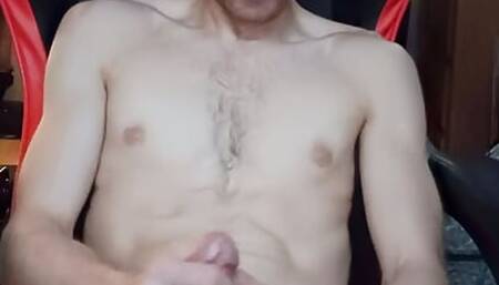 Young hot Twink playing with cock and masturbating