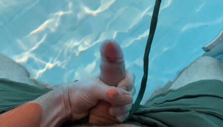 Risky Public Handjob - Sauna and Pool