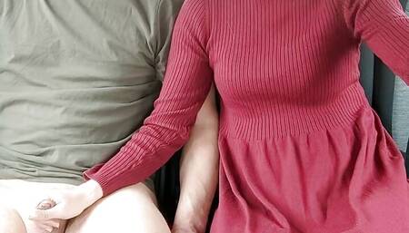 Dogging Slutty French Teacher in Public Parking Sucks Random Stranger's Big Cock for Her Husband's Cuckold - MissCreamy